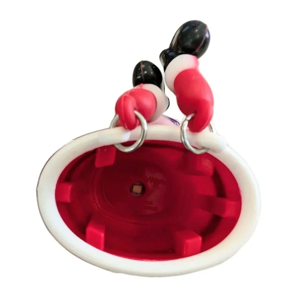 Bath & Body Works Christmas Santa Dangling Sanitizer Holder Keychain LIGHTS UP